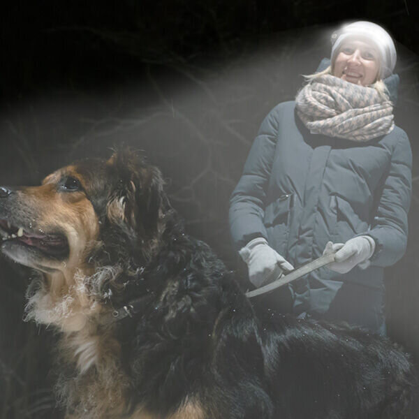 LumenLight LED headlamp for safe night walking and visibility